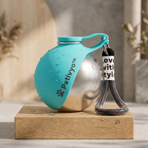 PETIVYO HydroPaw™ | Paslanmaz Çelik Taşınabilir Köpek Su Matarası