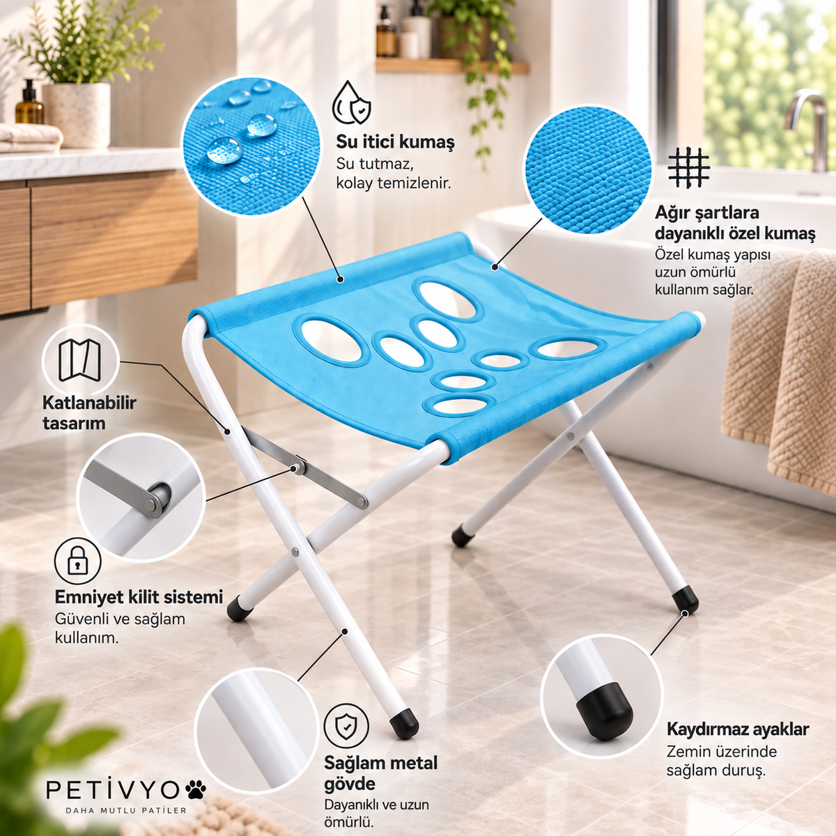 Katlanabilir Köpek Banyo Standı